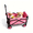 Pink, variant on WildFinder Collapsible Small Outdoor Wagon Cart with Adjustable Handle & Waterproof Fabric, Folding Utility Wagon for Garden, Camping and Daily Use, Black