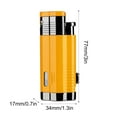 thumbnail image 3 of Titanium Alloy Butane Lighter Refillable Windproof Jet Flame Adjustable Fire Intensity Portable Camping BBQ Torch Tool, 3 of 6