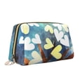 thumbnail image 2 of Large Clutch Leather Makeup Bag, Dream Garden Travel Toiletries Bag, Ladies Cosmetic Storage Bag, 2 of 8
