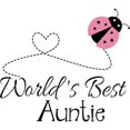 thumbnail image 3 of CafePress - World's Best Auntie Ladybug - Women's Light Pajamas, 3 of 4