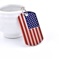 thumbnail image 4 of YYKihy American Flag Independence Day Alloy Keychain Red White Blue Flag Color USA Flag Keychain, 4 of 6