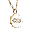 thumbnail image 4 of Collar para Mujer de Infinito LuckyLy Acero Inoxidable con Zirconia Cúbica Modelo Tara dorado UNITALLA, 4 of 8