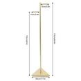 thumbnail image 3 of Miumaeov 2 Hooks Gold Coat Rack Freestanding Coat Hanger Stand Shelf Storage Retro Style, 3 of 10