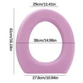 2 Pcs Toilet Seat Cushion, Adhesive Foam High Foam Toilet Seat, Standard Seats Comfort and