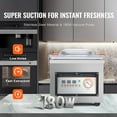 thumbnail image 2 of Chamber Vacuum Sealer Commercial Vacuum Sealing Bag Packing Machine 320W, 2 of 11
