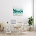 thumbnail image 3 of Stupell Industries Green Speckled Horizon Abstract Painting Gallery Wrapped Canvas Art Print Wall Art, 30 x 30, 3 of 8