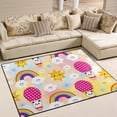 thumbnail image 2 of Coolnut Cute Baby Panda Bear Lightweight Carpet Mats, 5'3" x 4' Area Soft Rugs, Floor Mat Rug Home Decoration for Kids Room Living Room, 63"x 48", 2 of 6
