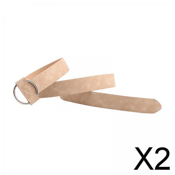 Paquete de 2-4 cinturones de cuero para mujer, accesorios de ropa, cinturones de vestir para abrigos 2 piezas