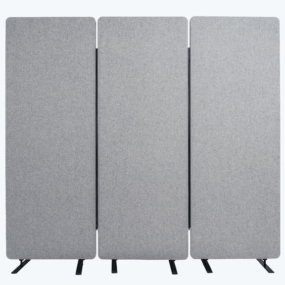FSE 373-RCLM7266ZMG RECLAIM Acoustic Room Dividers - 3 Pack in Misty Gray