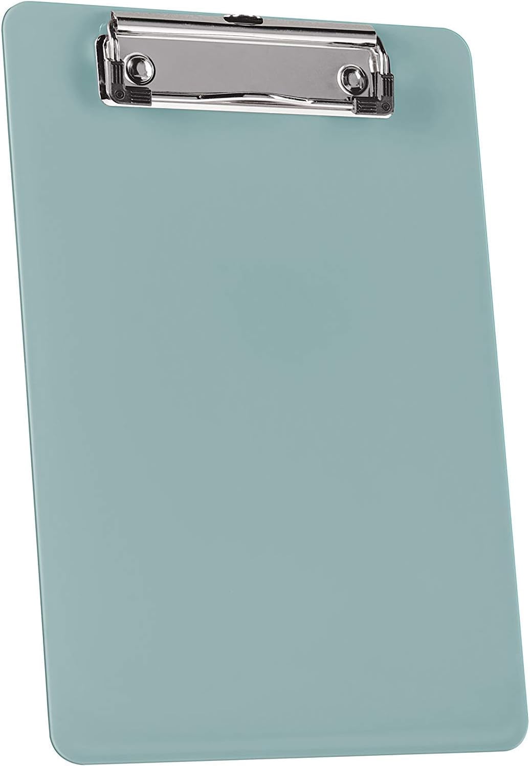 Acrimet Clipboard Memo Size A5 (9 1/4” x 6 5/16”) Low Profile Clip (Plastic) (Solid Green Color) (6 Pack)