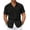 Black, variant on Mens Summer Button Down Shirts Short Sleeve Casual Summer Shirts Beach Wedding Shirts