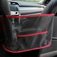 thumbnail image 5 of Car Net Pocket Storage Bag, Mesh Organizer Between Front Seats, Pet Barrier, Extra Storage for Wallets, Phones, Small Items, Safe Driving, Universal Fit for Cars, SUVs and Trucks, 5 of 9