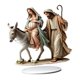 thumbnail image 3 of Adorno acrílico plano 2D, estatua de de Jesús con soporte de Base, decoración del hogar, escultura decorativa de Belén para interior, 3 of 8