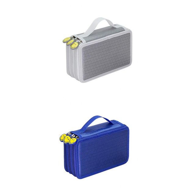 Bolso De La Del Lápiz De 2 Capas Práctico De 3 Capas Con La Bolsa De La Del Almacenamiento De La De 55 Agujeros Sunnimix Estuche para lápices Estuche para bolígrafos Almacenamiento