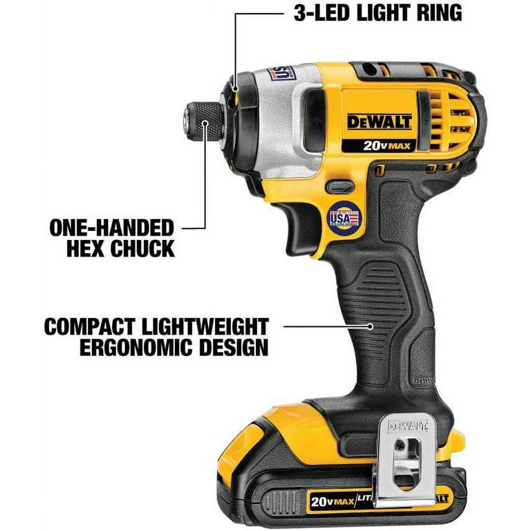 DEWALT 20V MAX Cordless 6 Tool Combo Kit with (2) 20V 2.0Ah Batteries and  Charger DCK620D2 - The Home Depot