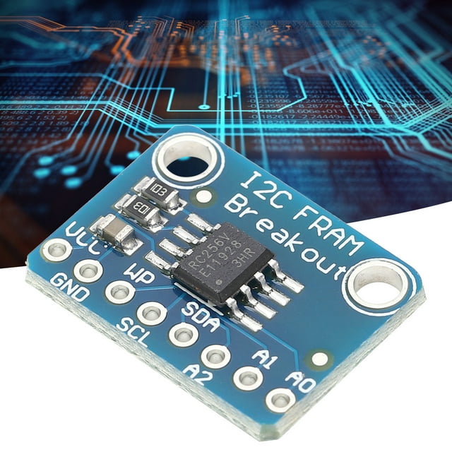 Herramientas De Desarrollo De IC De Memoria, Pantalla No Volátil Portátil I2C Fram Breakout 1010 + A2 + A1 + A0 32 Kb De Memoria Para Registradores De Datos De Baja Potencia Para