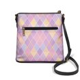 thumbnail image 2 of Tutolipy Argyle Pattern Adjustable Shoulder Strap Sling Bag for Travel Everyday, Smooth Zipper Lightweight Purse Satchel Stylish Crossbody Purse, 2 of 7
