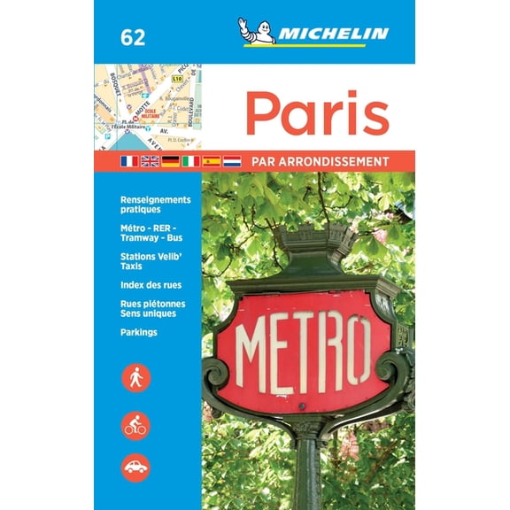 Michelin Paris by Arrondissements Pocket Atlas #62 - Paperback