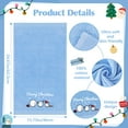 thumbnail image 7 of Funny Christmas Snowman Hand Towels for Bathroom Kitchen- 100% Cotton Soft Absorbent Winter Holiday Bath Towels Cute Decor - Fun Novelty Christmas Xmas Secret Santa Gifts for Women Mom -Set of 2,Blue, 7 of 7