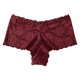 thumbnail image 1 of Gibobby Ropa interior bikini elástica Ropa interior calada Sexy encaje para mujer, cintura trasera encaje, cintura media alta, hueco, transpirable, cinturón ensanchado, bragas （Rojo， XL), 1 of 4