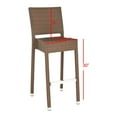 thumbnail image 6 of SAFAVIEH Bethel 43.5 in. High Indoor/Outdoor Rattan Bar Stool, Brown, 6 of 7