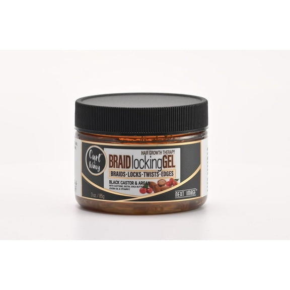 NEXT IMAGE - Braid Locking Gel [Black Castor & Argan] 3 oz