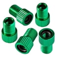 thumbnail image 1 of Adaptador de bomba Presta a Schrader, ideal para inflar neumáticos con bombas o compresores estándar, color verde. Adaptador universal para bomba de bicicleta, 1 of 5
