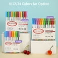 thumbnail image 3 of Yeacher 12 Colors Double Line Coloring Markers Outline Paint Pens 2.0mm Tip DIY Scrapbooking for, 3 of 8