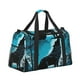 thumbnail image 2 of Disketp Blue Full Moon Wolf Bolsa de Viaje Tipo Duffle, Bolso de Mano para Fin de Semana para Mujer, Bolsa de Gimnasio Ligera para Hombre, Esencial para Viajes, 2 of 7