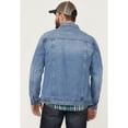 thumbnail image 4 of Moonshine Spirit Men's Button-Down Unlined Denim Trucker Jacket - MSSP22O04-MDW Medium, 4 of 4