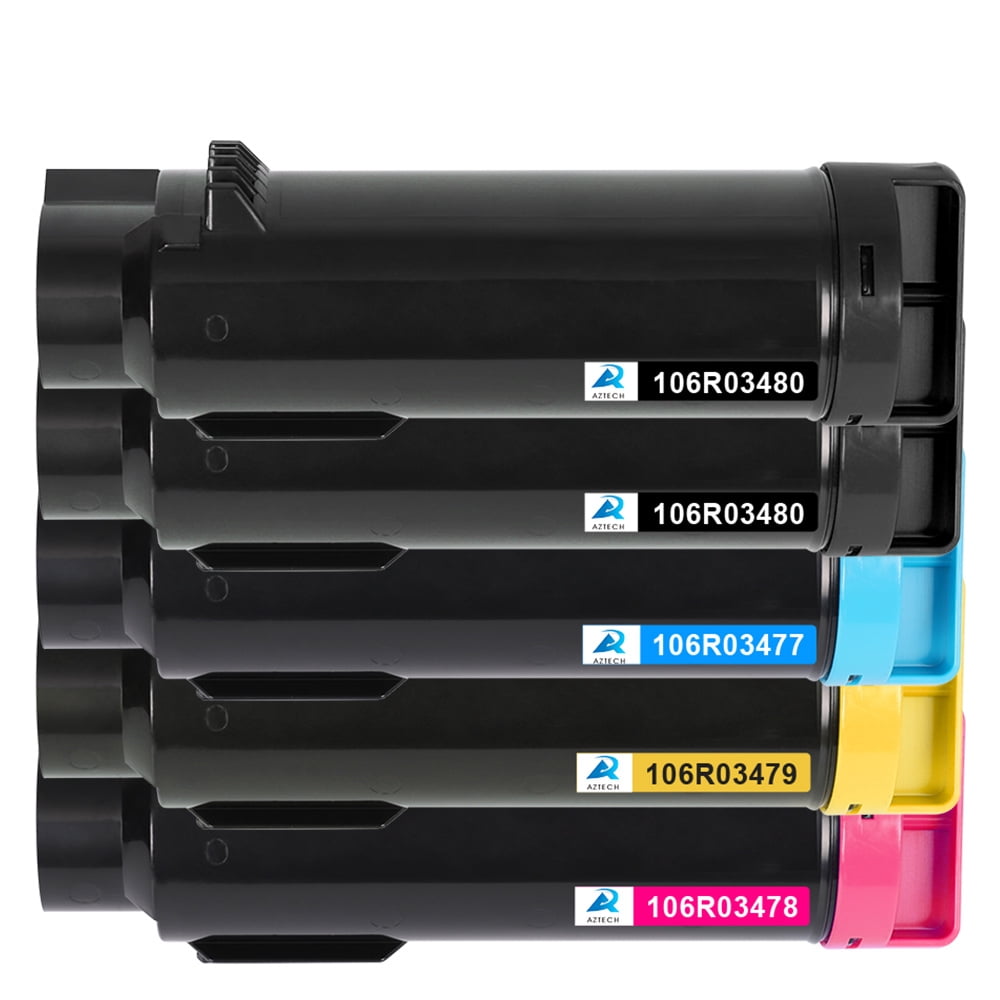 True Image 5-Pack Compatible Toner For Xerox 106R03480 – For WorkCentre 6515 & Phaser 6510 (Black/Cyan/Magenta/Yellow)