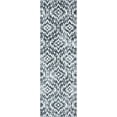 thumbnail image 3 of Contemporary 2x8 Area Rug (2'3'' x 7'3'') Geometric Blue, White Indoor Runner Easy to Clean, 3 of 10