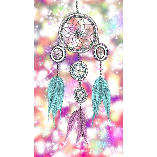 Full Square Round Drill 5D Diy Diamond Painting Indian Dream Feather 3D Embroidery Cross Stitch 5D70x90round Gao Jinjia LED