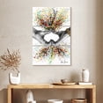 thumbnail image 2 of Elephant Stock Let's Go Together Wall Art - Vertical Multi Panel Canvas - Living Room Wall Decor - Love Multi Panel - Gray And Orange Decor By Ashvin Harrison - 24" x 38", 2 of 8