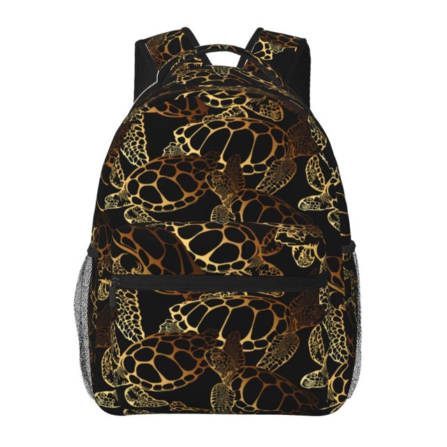 Easygdp Sea Turtle With Ocean Mochila Ergonómica Versátil para Laptop - Múltiples Bolsillos, Correas Ajustables, Unisex para Escuela, Viajes y Actividades al Aire Libre-One Size
