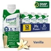 Ensure Plant-Based Nutritional Drinks, Vegan Meal Replacement Shakes, with 20 Grams Fava Bean and Pea Protein, Vanilla, 11 fl oz, 12 Count