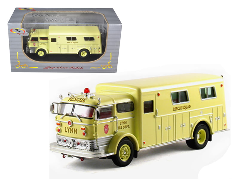 Fire engine Truck Construction Vehicle Car Model Toy 1:50 Scale Diecast in box