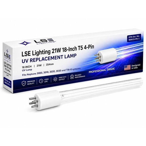 LSE Lighting UV Bulb 21W for Neptune 3000 3010 3020 3030 TRI-8