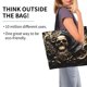 thumbnail image 2 of Disketp Gold Rose Skull Bolsa Tote Estampada para Mujer, Bolso de Hombro y de Mano para Compras y Viajes, 2 of 8
