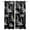 Black, variant on Green Architecture Kitchen Curtains Abstract City Vintage Modern Art Cafe Short Curtains for Bathroom Blackout Window Curtain Small Window Treatment Tier Drapes for Bedroom Living Room 27.5"x39"x2