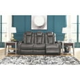 thumbnail image 2 of Signature Design by Ashley Turbulance Power Reclining Sofa in Quarry, 2 of 7