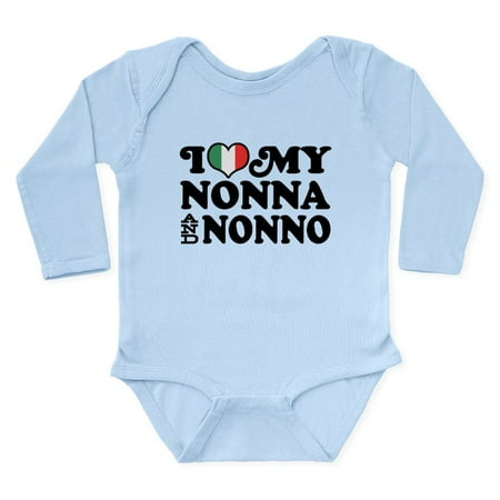 

CafePress - I Love My Nonna And No - Long Sleeve Infant Bodysuit