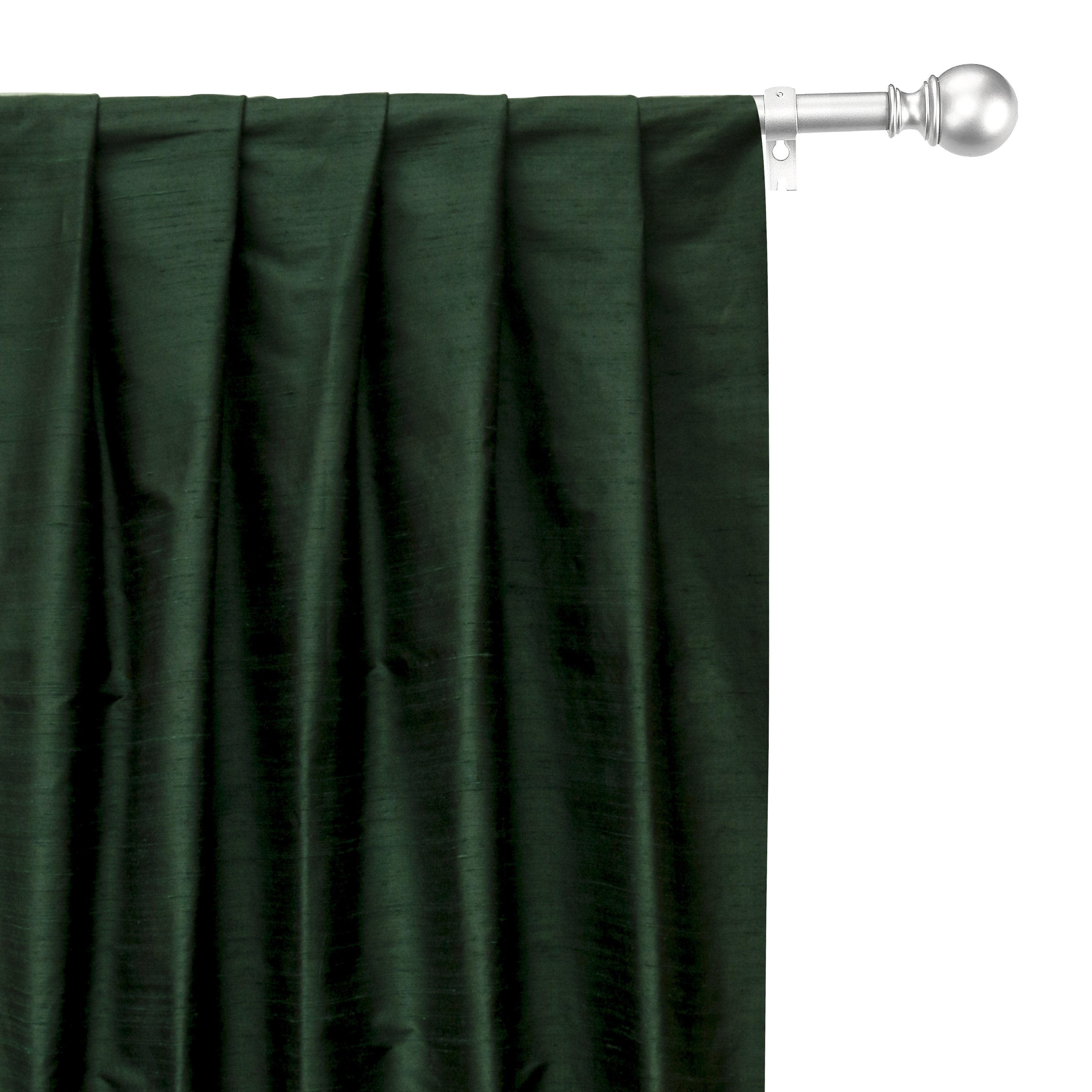 Fabric Mart Direct Silk Fabric, Bottle Green Silk Fabric, 100 Silk Fabric Asian Silk Fabric, 12 Continuous Yards Silk Fabric By Yard, 41 inches width 100% Pure Silk Fabric by Yard Curtains