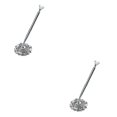 thumbnail image 4 of ZLight Ballpoint Pens Metal Wedding Ball Pen Guest Smooth Writing Tool Bank Counter Business Office Accessory Big Jewel/Silver 2Set, 4 of 6