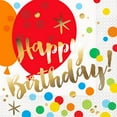 thumbnail image 1 of Unique Party Glitzy Gold Birthday Lunch Napkins (Pack Of 16), 1 of 1