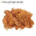thumbnail image 2 of Uxcell 3pcs 1.26 OZ Moss Fake Craft Moss Artificial Moss Natural Preserved Moss for Craft Arts Floral (Orange), 2 of 6