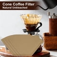 thumbnail image 2 of 100 Count #2 Coffee Filter, 2-4 Cup Cone Unbleached Disposable Filters for Drip and Pour Over Coffee Maker, 2 of 4