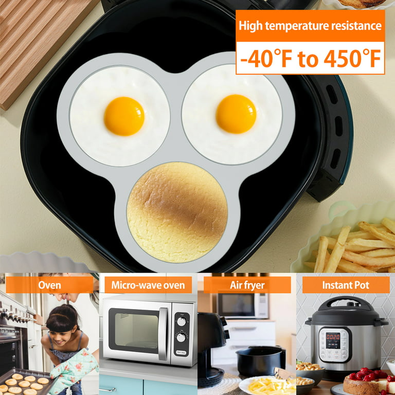 2 PCS Silicone Air Fryer Egg Pan Reusable Air Fryer Egg Mold 3