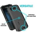 thumbnail image 3 of Case with Stand for Zebra TC21 TC26 Mobile Computer Scanner, Nakedcellphone Textured Slim Hard Shell Protector Cover with Kickstand - Black, 3 of 5