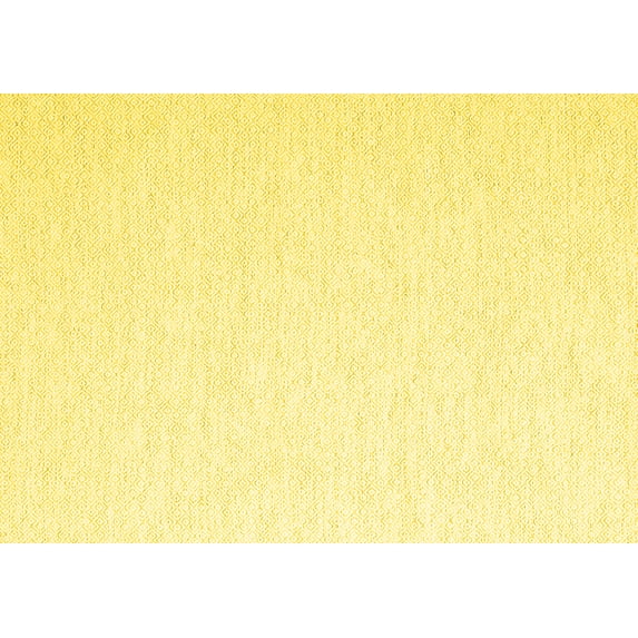 Ahgly Company Machine Washable Indoor Rectangle Solid Yellow Modern Area Rugs, 6' x 9'